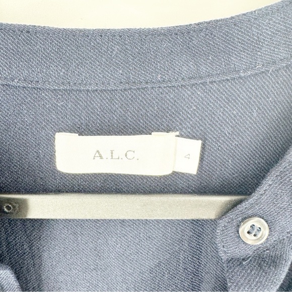 ✅ A.L.C. NAVY LONG SLEEVE ROMPER SIZE 4 COTTON/VISCOSE - Picture 6 of 9
